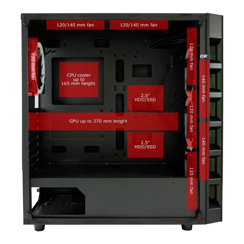 LC Power 709B Solar System X Gaming case Window Black LC Power 709B Solar System X Gaming case Window Black