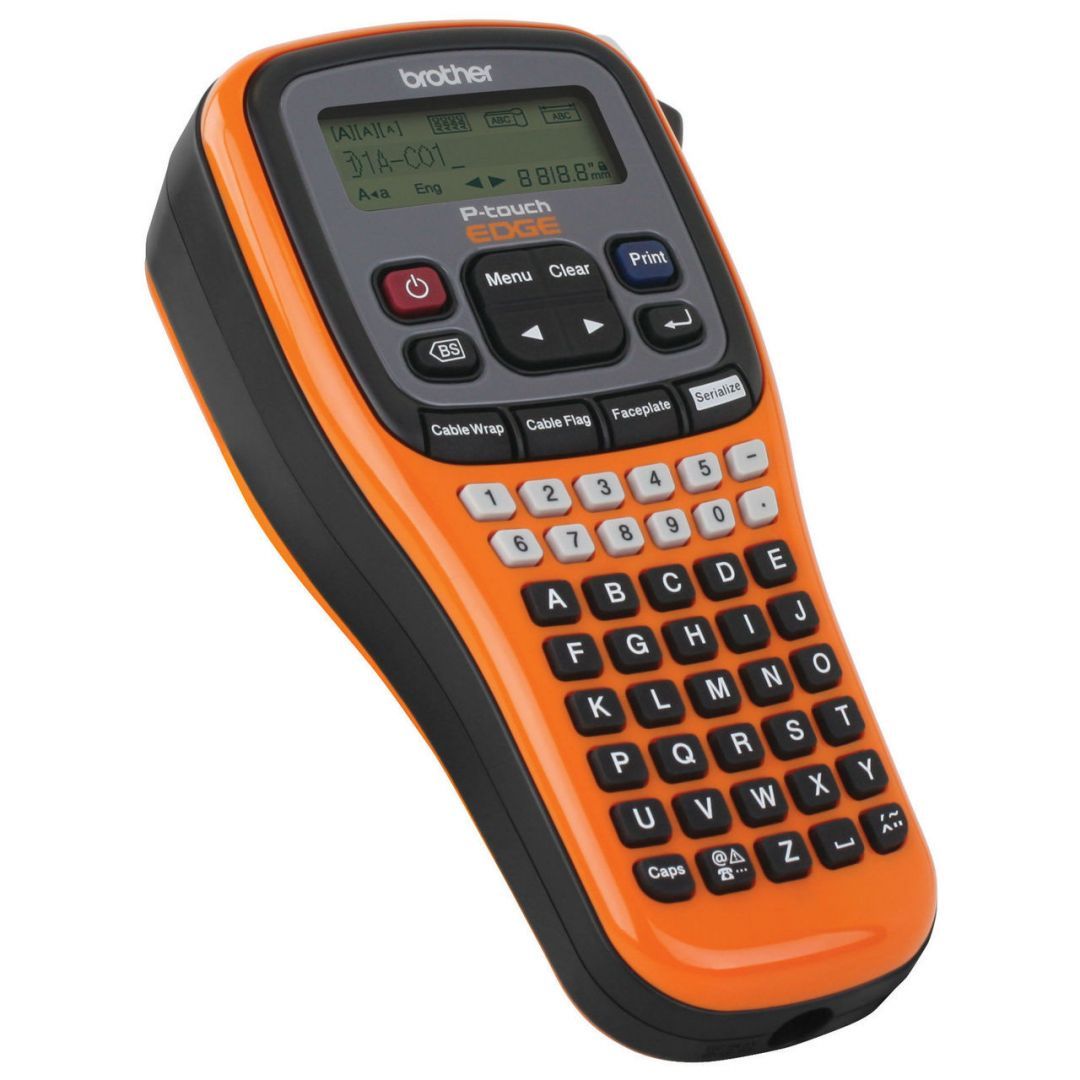 Brother PT-E110 Címkenyomtató Orange/Black Brother PT-E110 Címkenyomtató Orange/Black