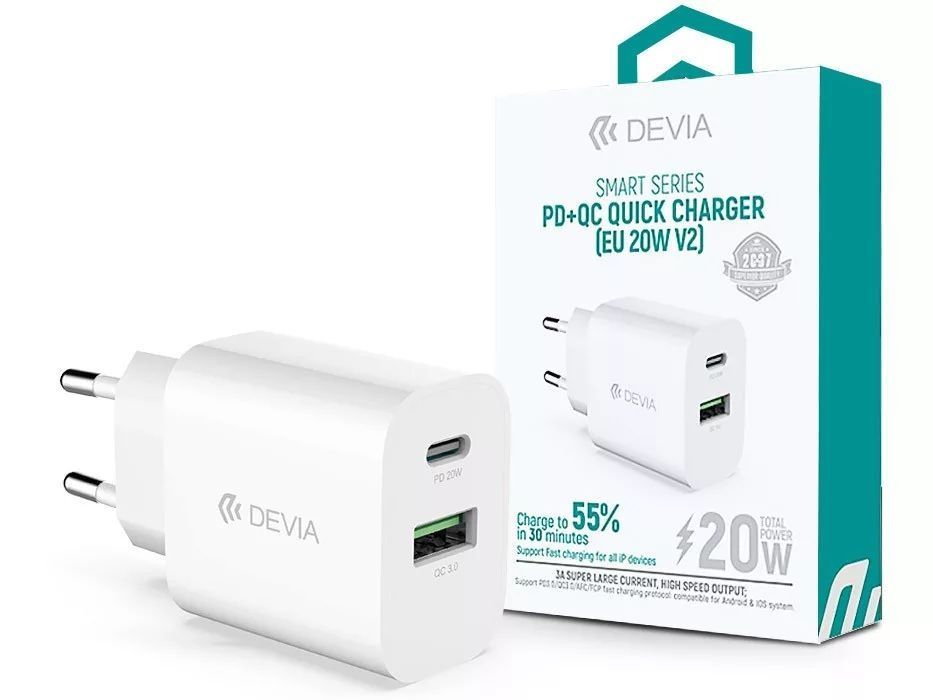 Devia ST385247 20W Wall Charger White Devia ST385247 20W Wall Charger White