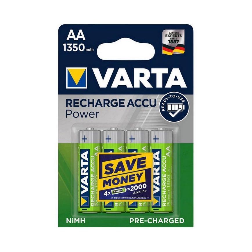 Varta 1350mAh AA Ni-MH akkumulátor 4db/csomag Varta 1350mAh AA Ni-MH akkumulátor 4db/csomag