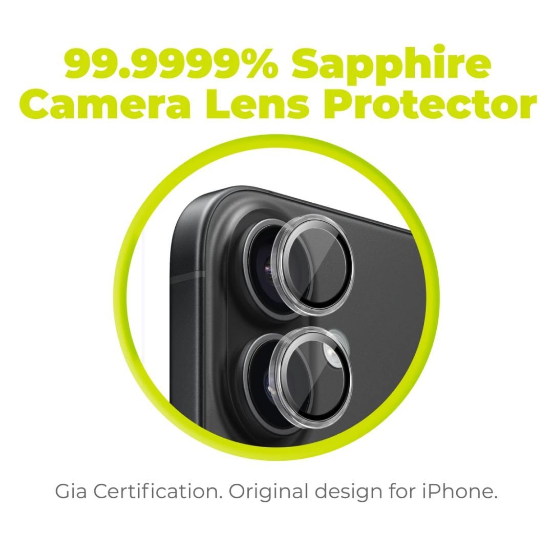 Mobile Origin Sapphire Lens guards iPhone 16/16 Plus Clear Mobile Origin Sapphire Lens guards iPhone 16/16 Plus Clear