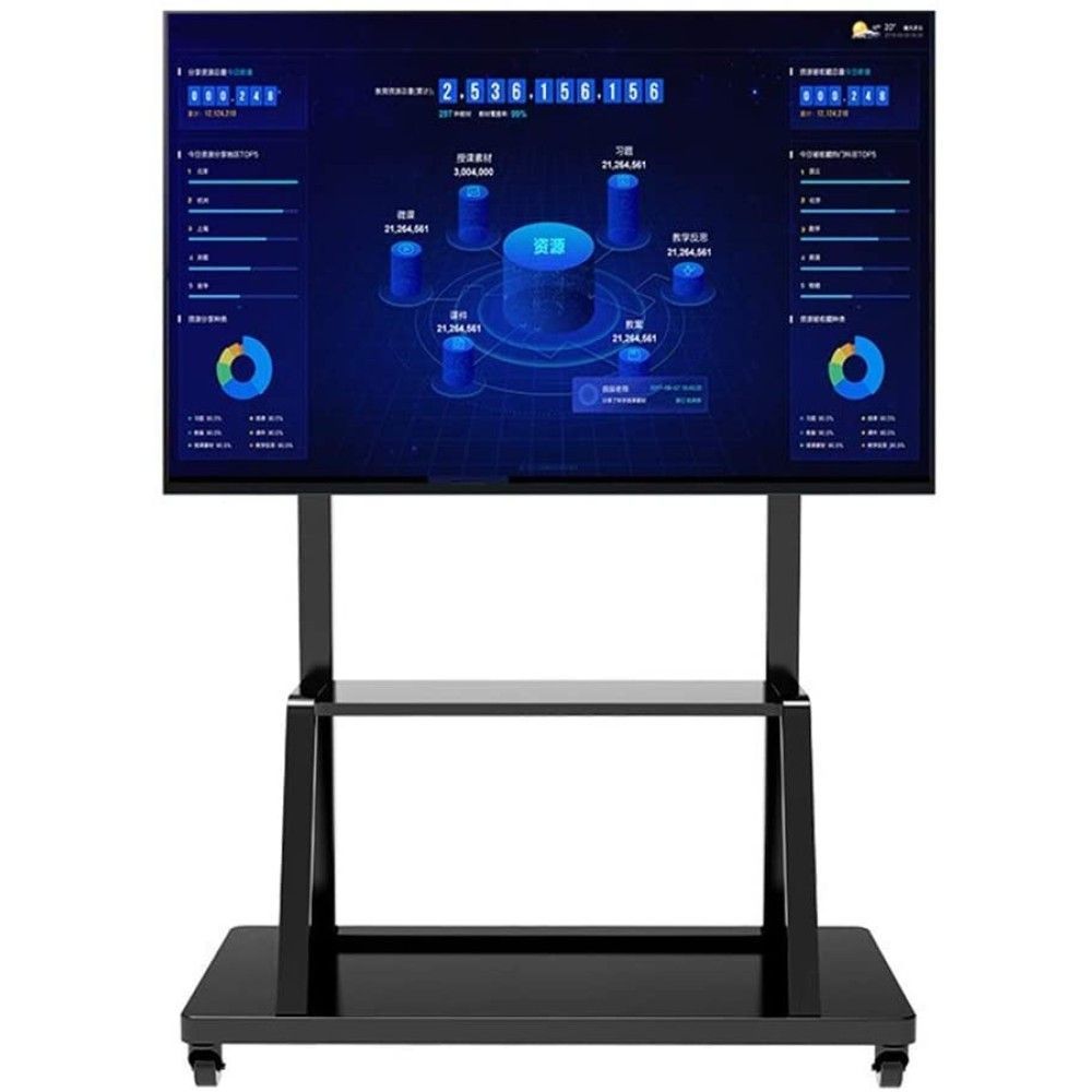 TECHLY Multifunction Mobile TV Cart for LED/LCD TV 55-100" with shelf