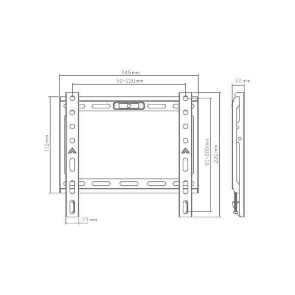 SBOX BL-3722F Budget Wall Mount 13"-43" SBOX BL-3722F Budget Wall Mount 13"-43"