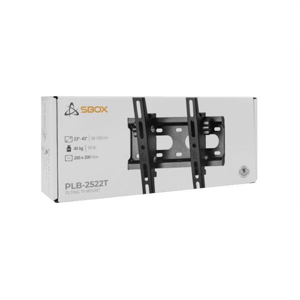 SBOX PLB-2522T-2 Wall Mount 23"-43" Black