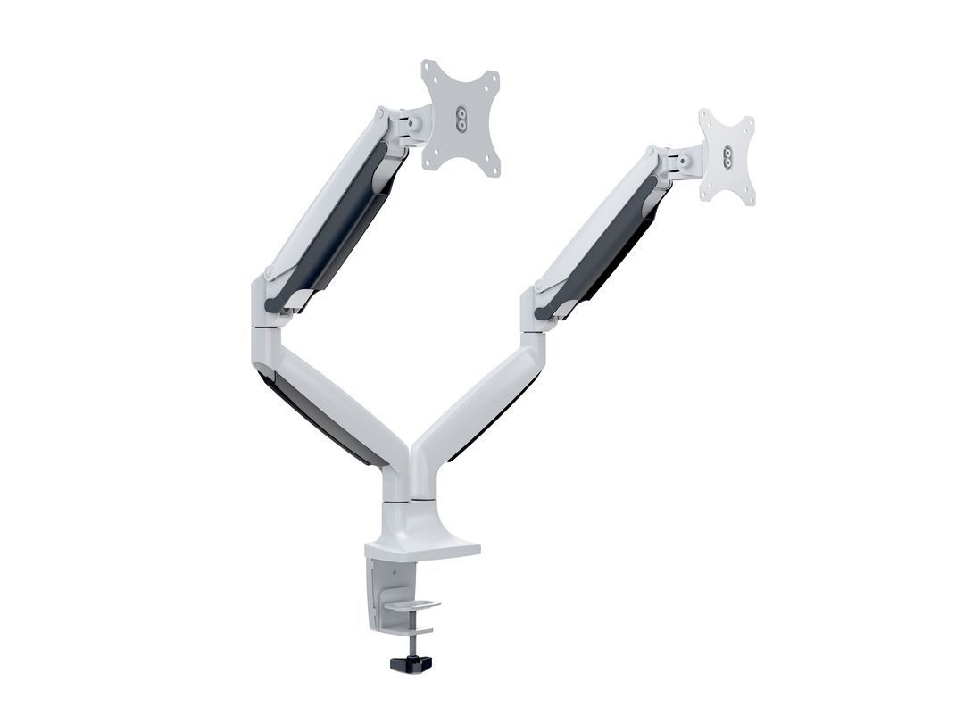 Multibrackets M Deskmount Gas Spring Dual 15"-27" White Multibrackets M Deskmount Gas Spring Dual 15"-27" White