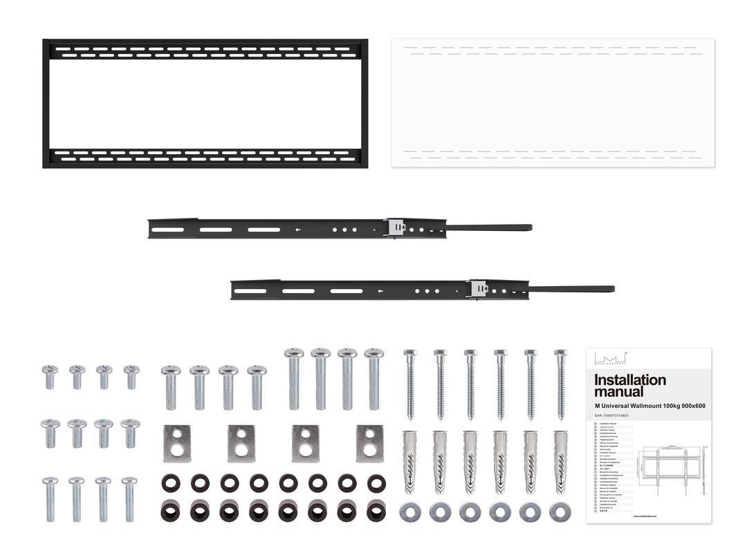 Multibrackets M Universal Wallmount HD 100kg 60"-100" Black Multibrackets M Universal Wallmount HD 100kg 60"-100" Black