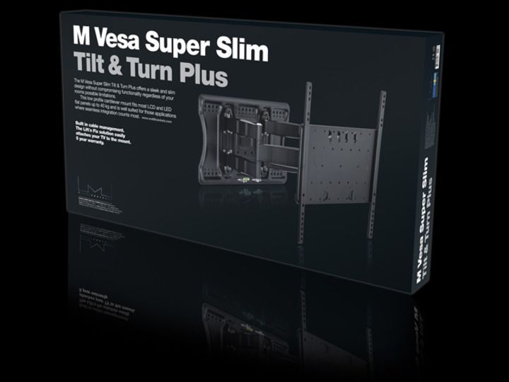 Multibrackets M VESA Super Slim Tilt & Turn Plus Black Multibrackets M VESA Super Slim Tilt & Turn Plus Black