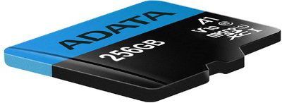 A-Data 256GB microSDXC Premier UHS-I Class10 V10 A1 + adapterrel A-Data 256GB microSDXC Premier UHS-I Class10 V10 A1 + adapterrel