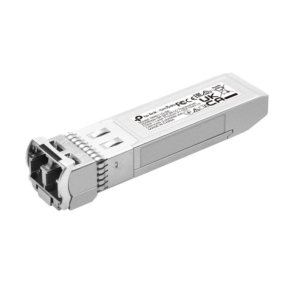 TP-Link SM6110-SR Omada 25GBase-SR SFP28 LC Transceiver TP-Link SM6110-SR Omada 25GBase-SR SFP28 LC Transceiver
