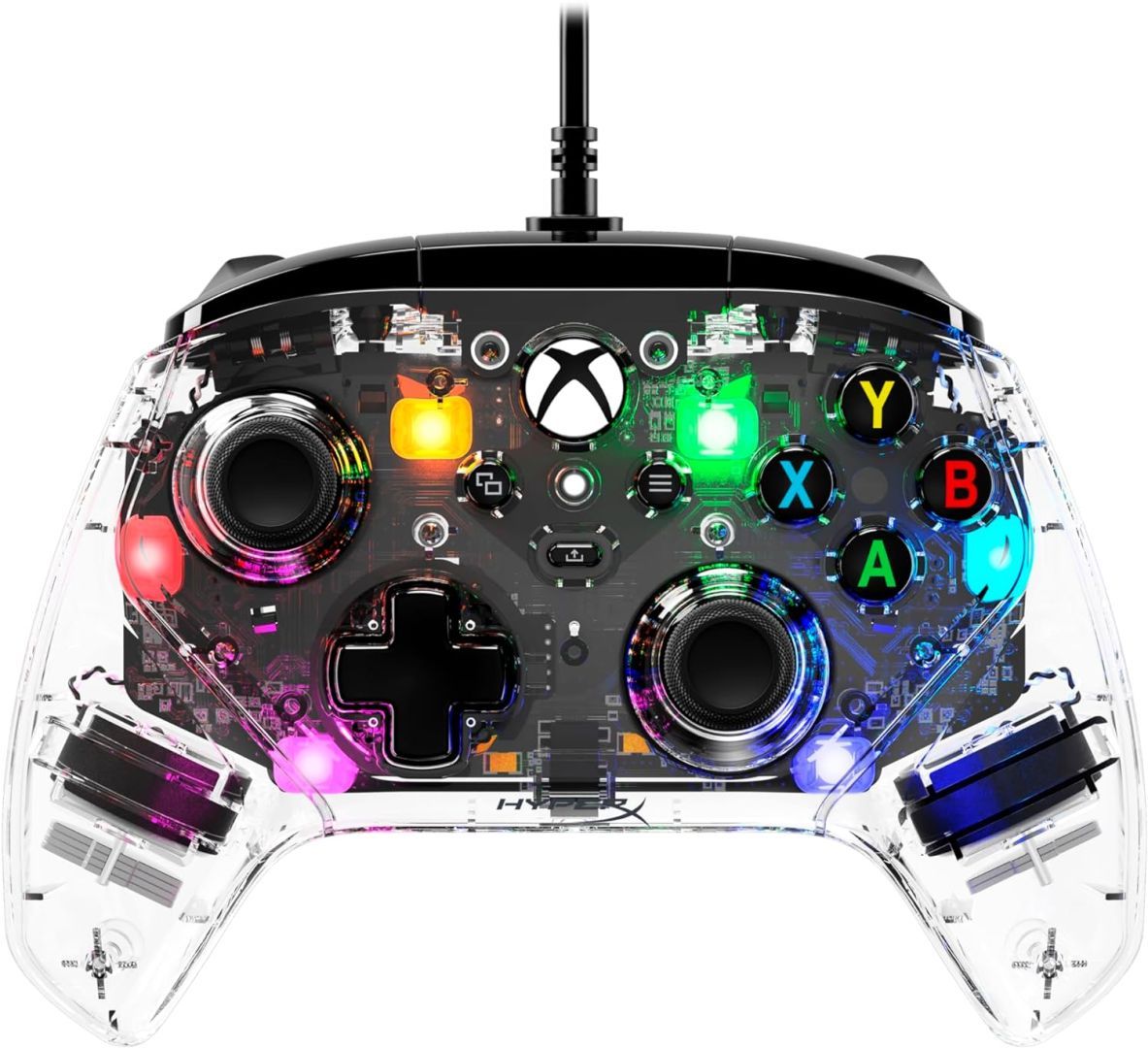 HP HyperX Clutch Wired Gaming RGB Xbox Gamepad Clear HP HyperX Clutch Wired Gaming RGB Xbox Gamepad Clear