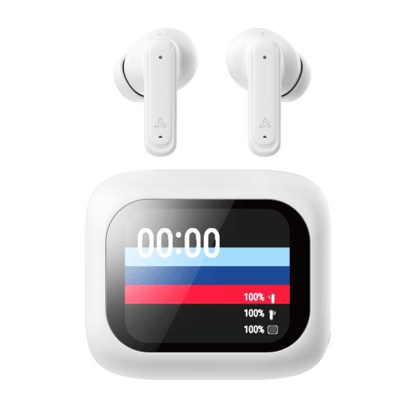SBOX EB-TWS08 Bluetooth Earphones with ANC Touch Display White SBOX EB-TWS08 Bluetooth Earphones with ANC Touch Display White