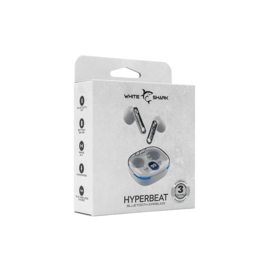 White Shark HyperBeat Bluetooth Headset White White Shark HyperBeat Bluetooth Headset White