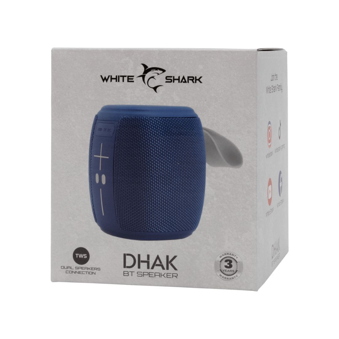 White Shark GBT-888 Dhak Bluetooth Speaker Blue White Shark GBT-888 Dhak Bluetooth Speaker Blue