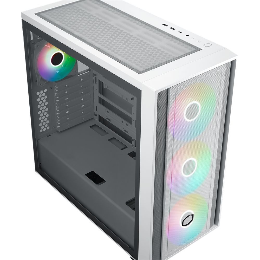 Cooler Master MasterBox 600 Tempered Glass White Cooler Master MasterBox 600 Tempered Glass White