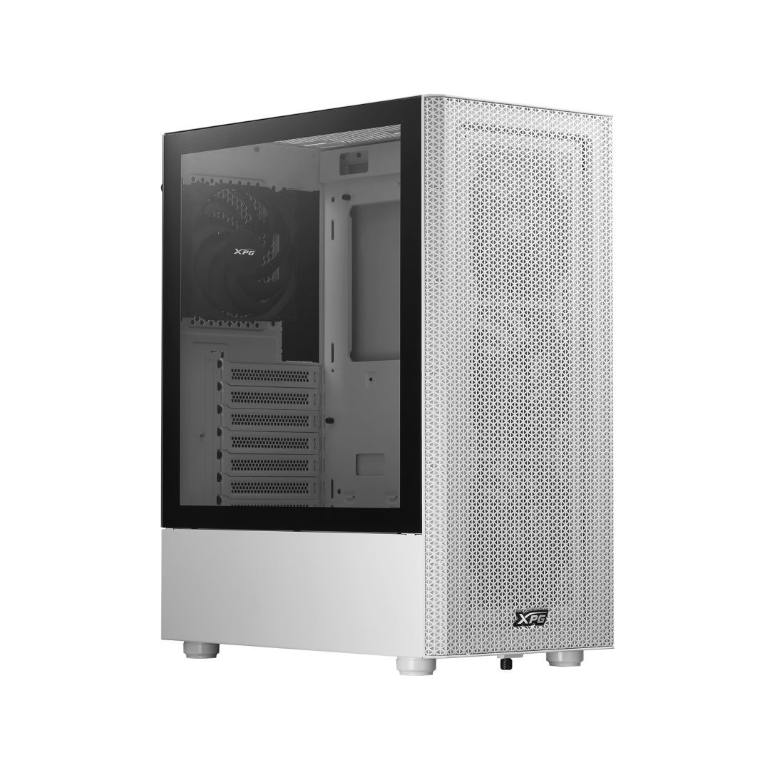 A-Data XPG Valor Mesh Compact Mid-Tower Chassis Tempered Glass White