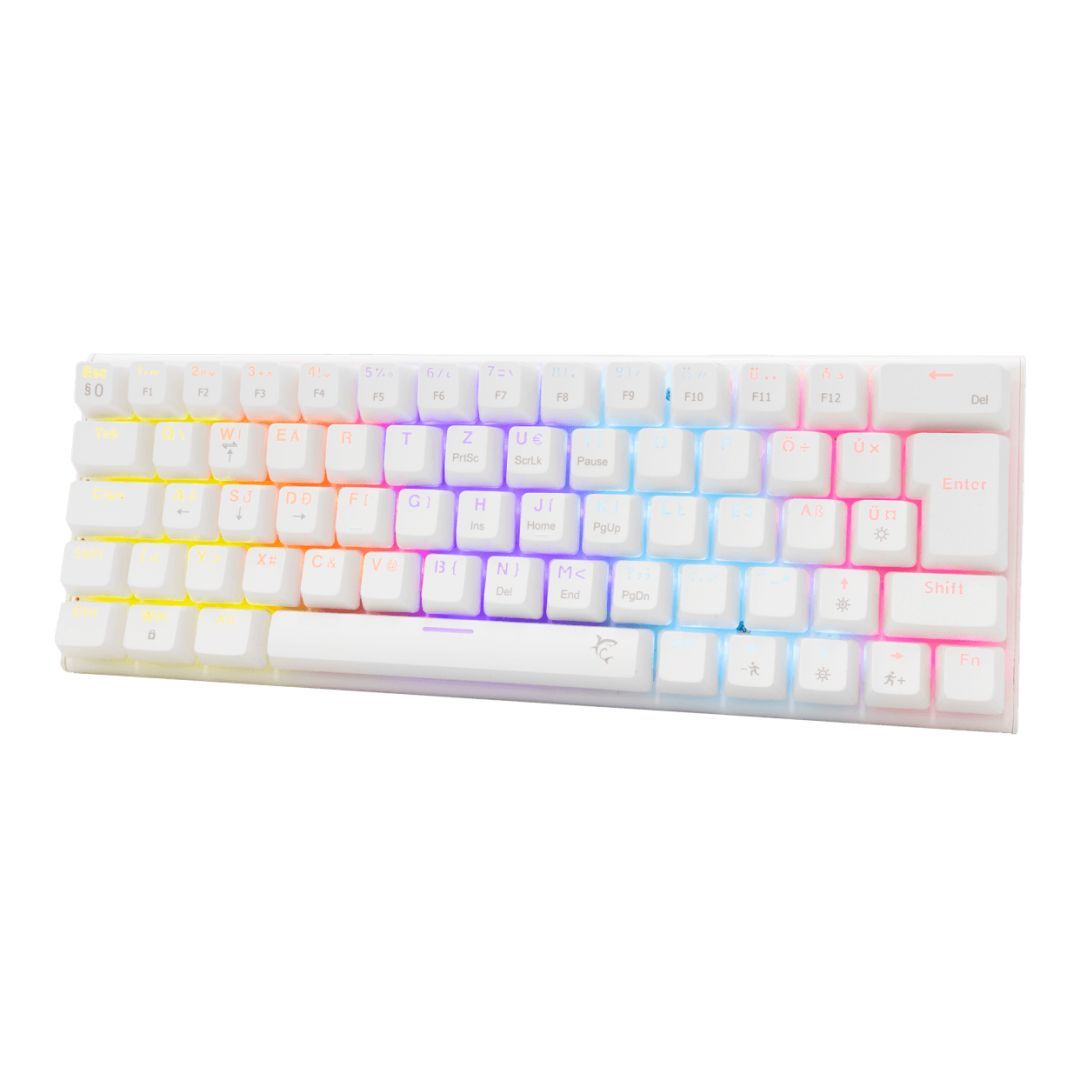 White Shark Wakizashi 2 Blue Switches Gaming Keyboard White HU