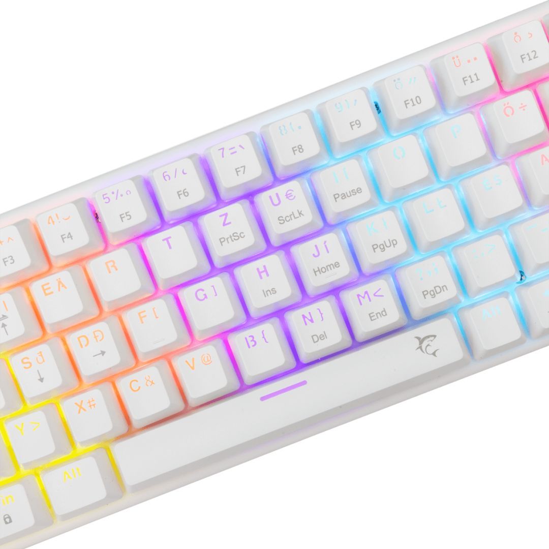 White Shark Wakizashi 2 Blue Switches Gaming Keyboard White HU