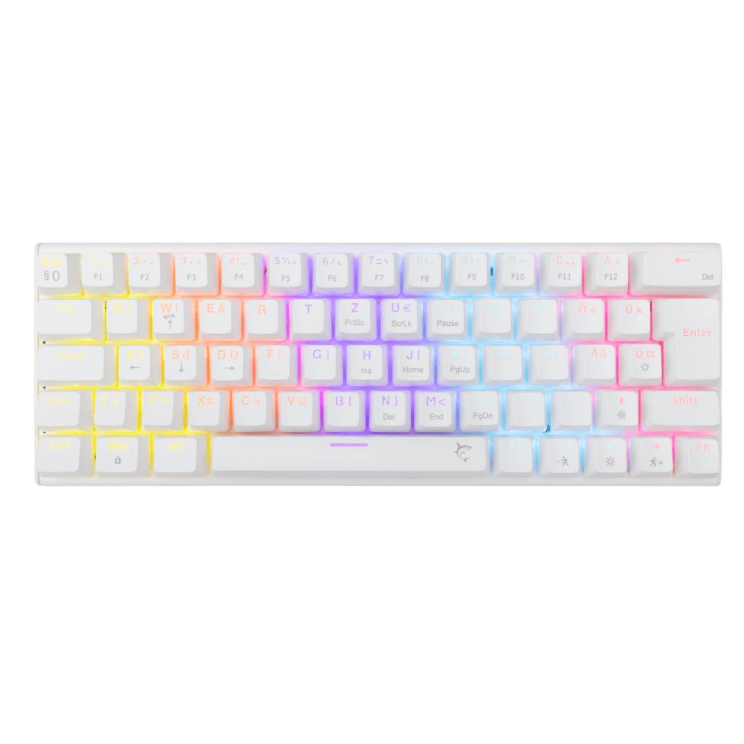White Shark Wakizashi 2 Blue Switches Gaming Keyboard White HU