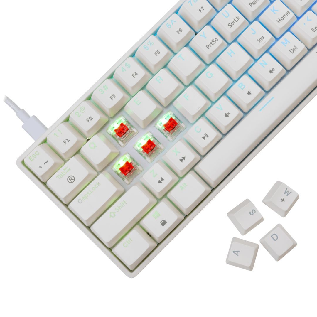 White Shark Shinobi 2 RGB Gaming keyboard White US White Shark Shinobi 2 RGB Gaming keyboard White US