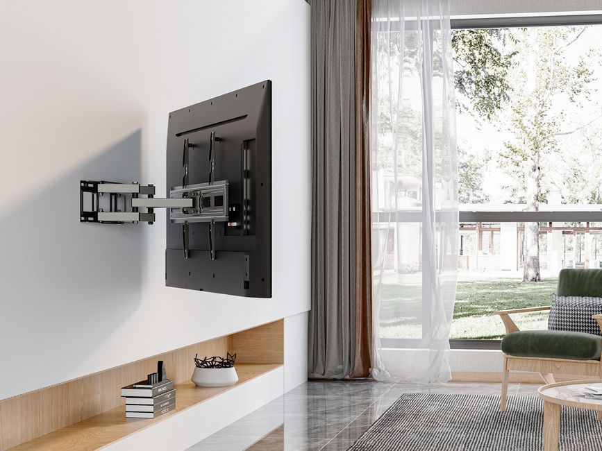 EQuip 37"-80" Full Motion TV Mount Bracket Black EQuip 37"-80" Full Motion TV Mount Bracket Black