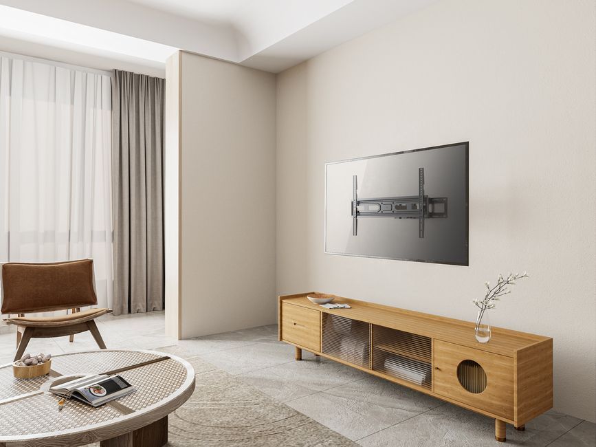 EQuip 37"-80" Full Motion TV Mount Bracket Black EQuip 37"-80" Full Motion TV Mount Bracket Black