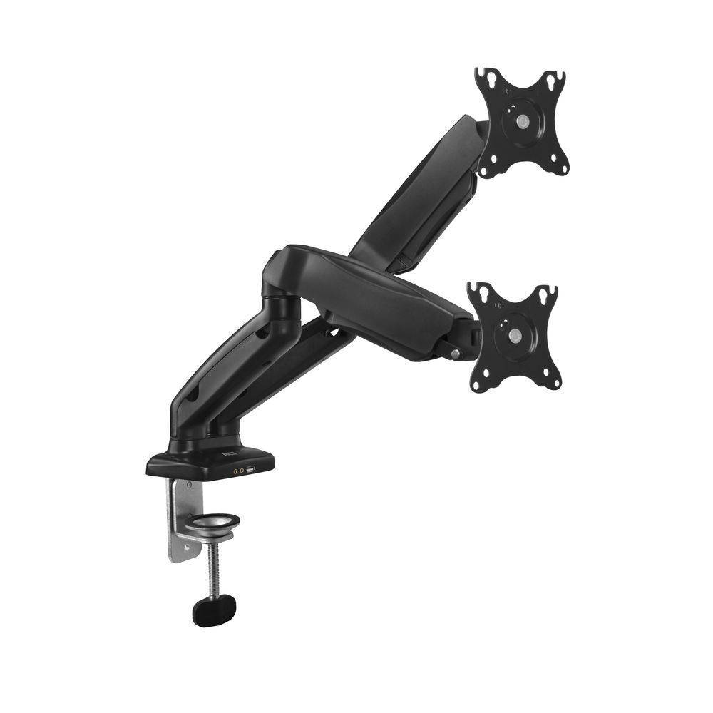 ACT AC8312 Gas Spring Dual Monitor Arm Office 13"-32" Black ACT AC8312 Gas Spring Dual Monitor Arm Office 13"-32" Black