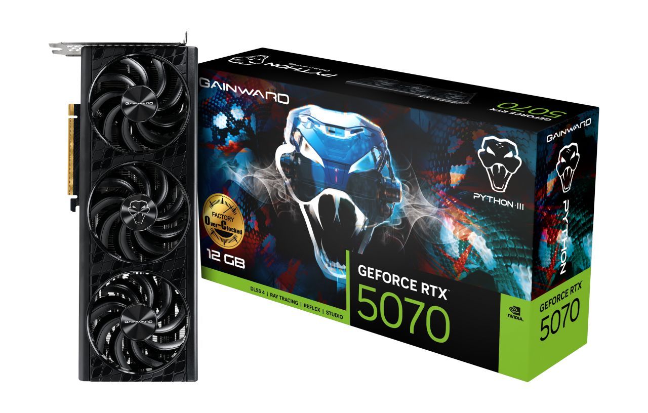 Gainward GeForce RTX5070 12GB DDR7 Python III OC