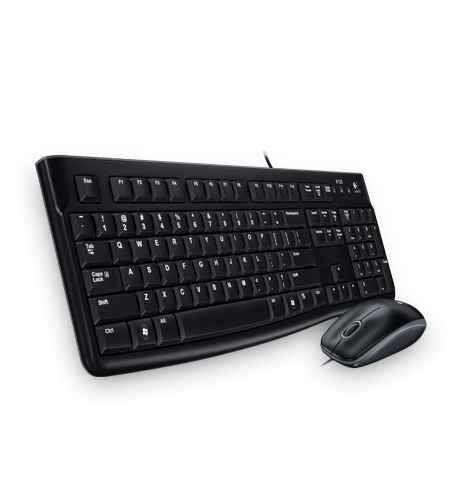 Logitech MK120 USB billentyűzet + egér Black HU