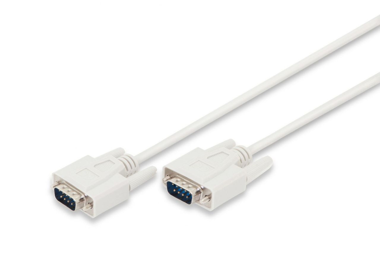 Assmann Datatransfer connection cable, D-Sub9 2m Beige Assmann Datatransfer connection cable, D-Sub9 2m Beige