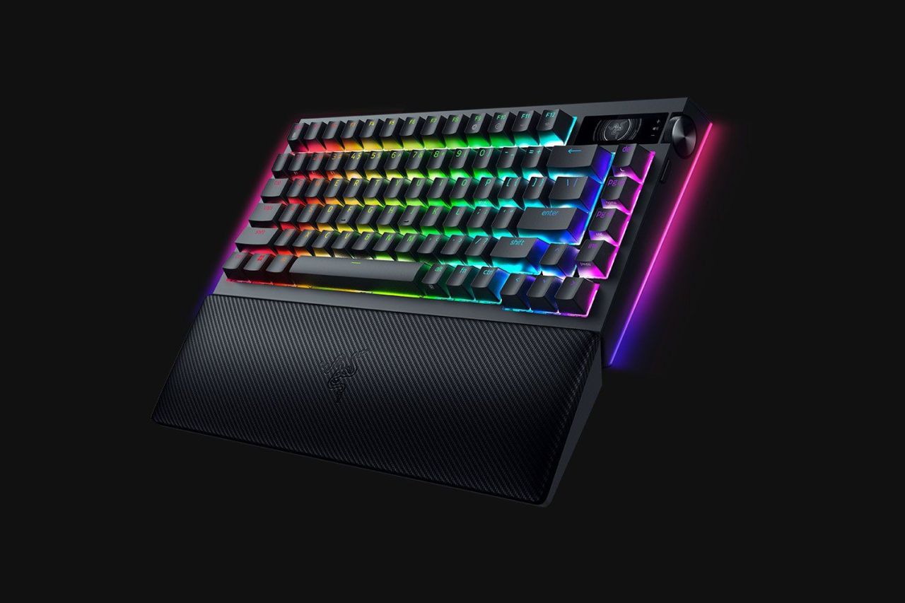 Razer BlackWidow V4 75% Mechanical Switches (Tactile) Keyboard Black US Razer BlackWidow V4 75% Mechanical Switches (Tactile) Keyboard Black US