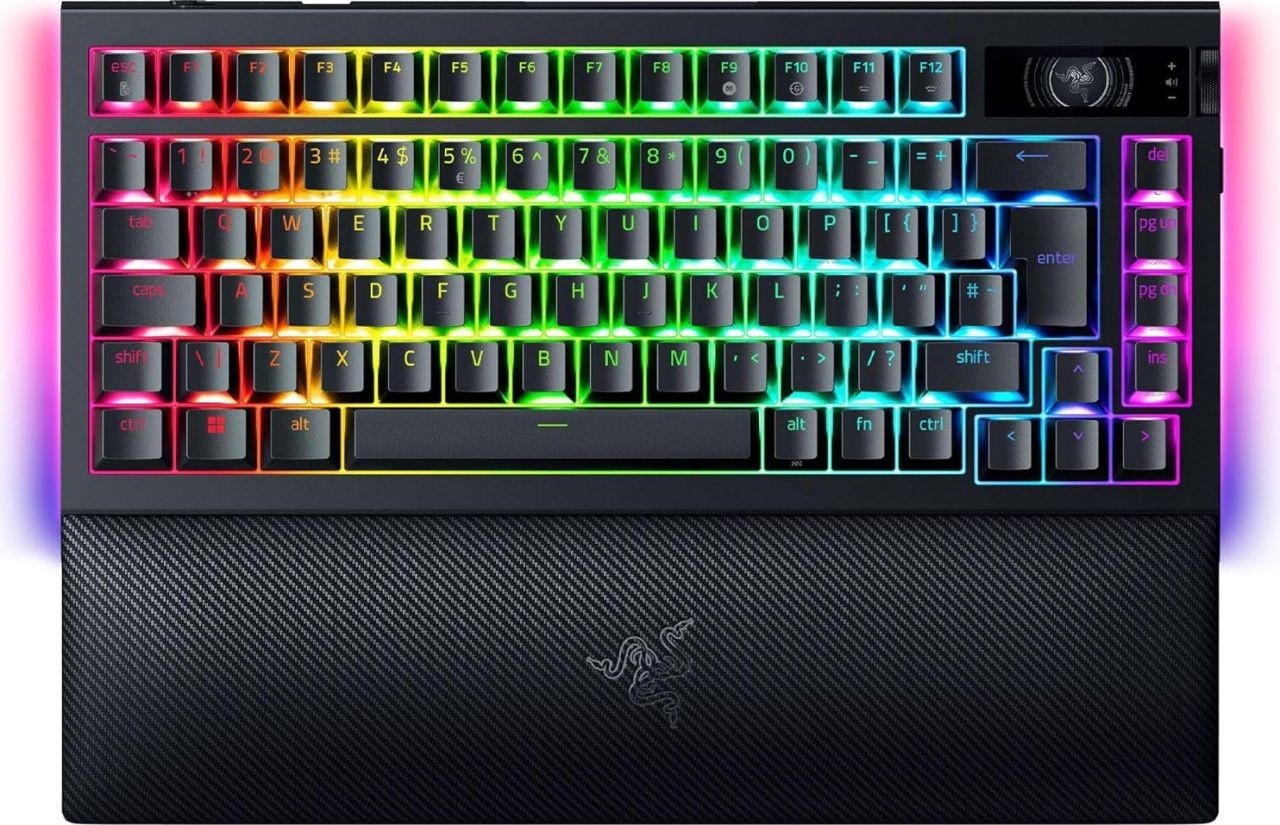 Razer BlackWidow V4 75% Mechanical Switches (Tactile) Keyboard Black US Razer BlackWidow V4 75% Mechanical Switches (Tactile) Keyboard Black US