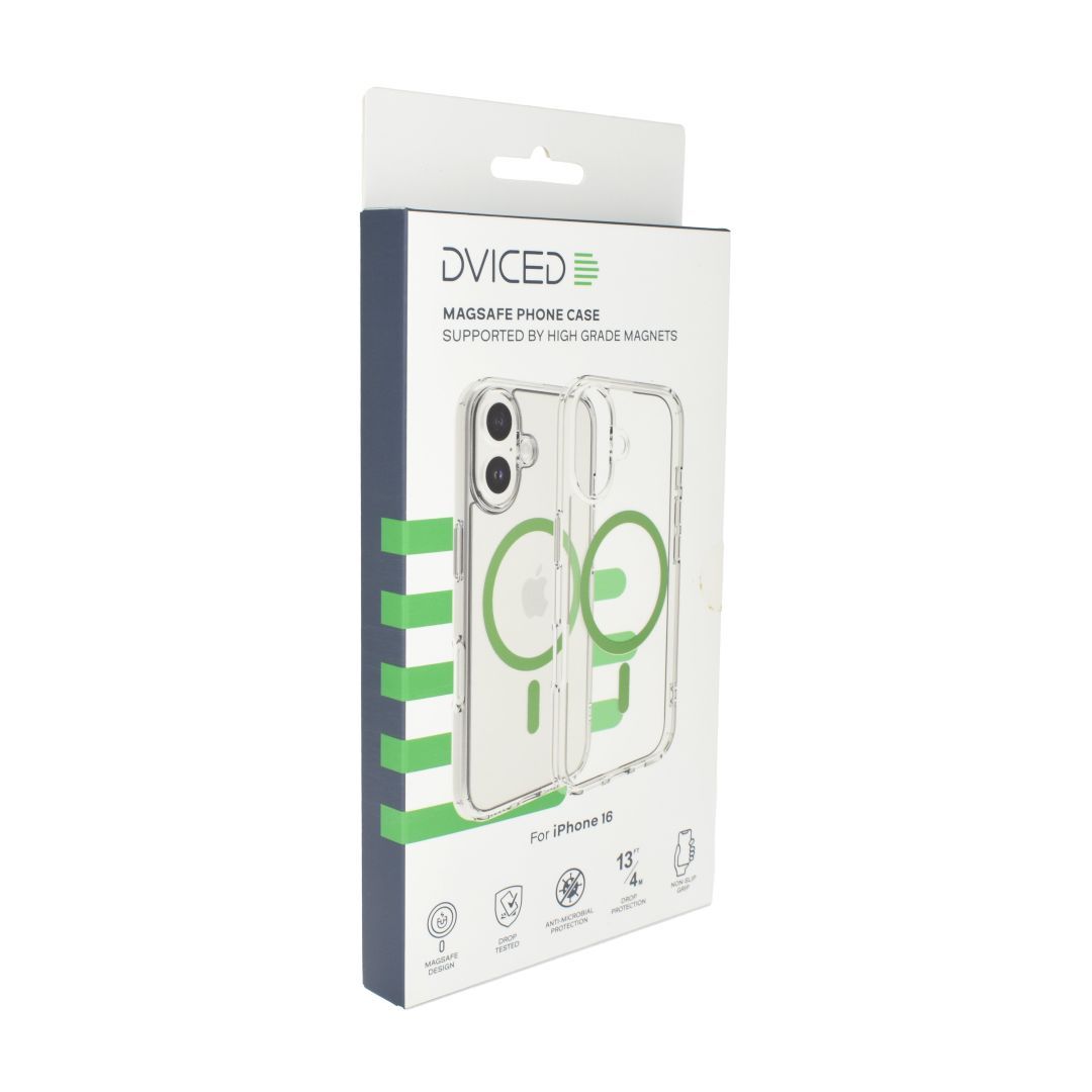 Dviced Magsafe iPhone 16 clear case Green Dviced Magsafe iPhone 16 clear case Green