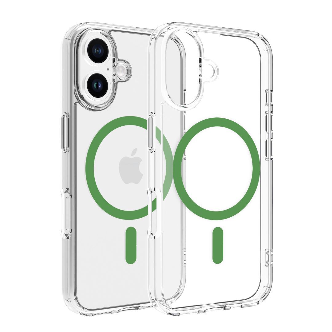 Dviced Magsafe iPhone 16 clear case Green Dviced Magsafe iPhone 16 clear case Green