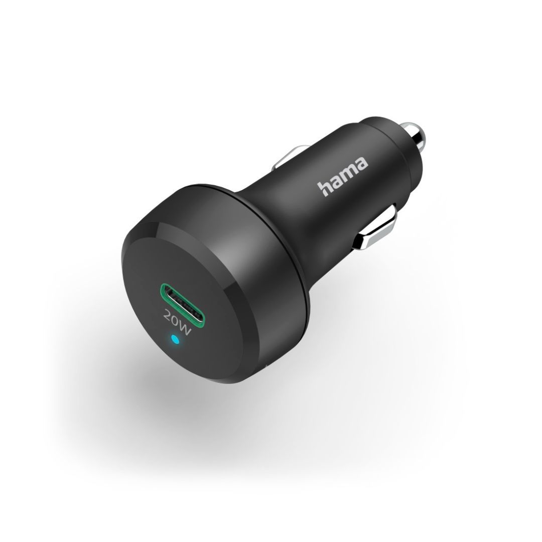 Hama Car Fast Charger USB-C PD 20W Black Hama Car Fast Charger USB-C PD 20W Black