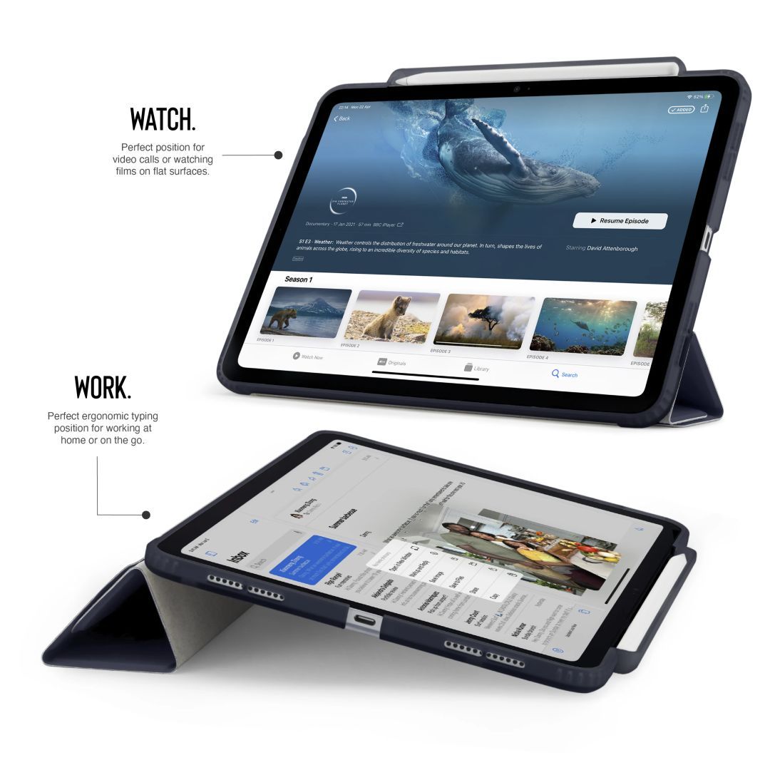 Pipetto Origami No3 Pencil Case iPad Pro 11 (2024) Dark Blue Pipetto Origami No3 Pencil Case iPad Pro 11 (2024) Dark Blue