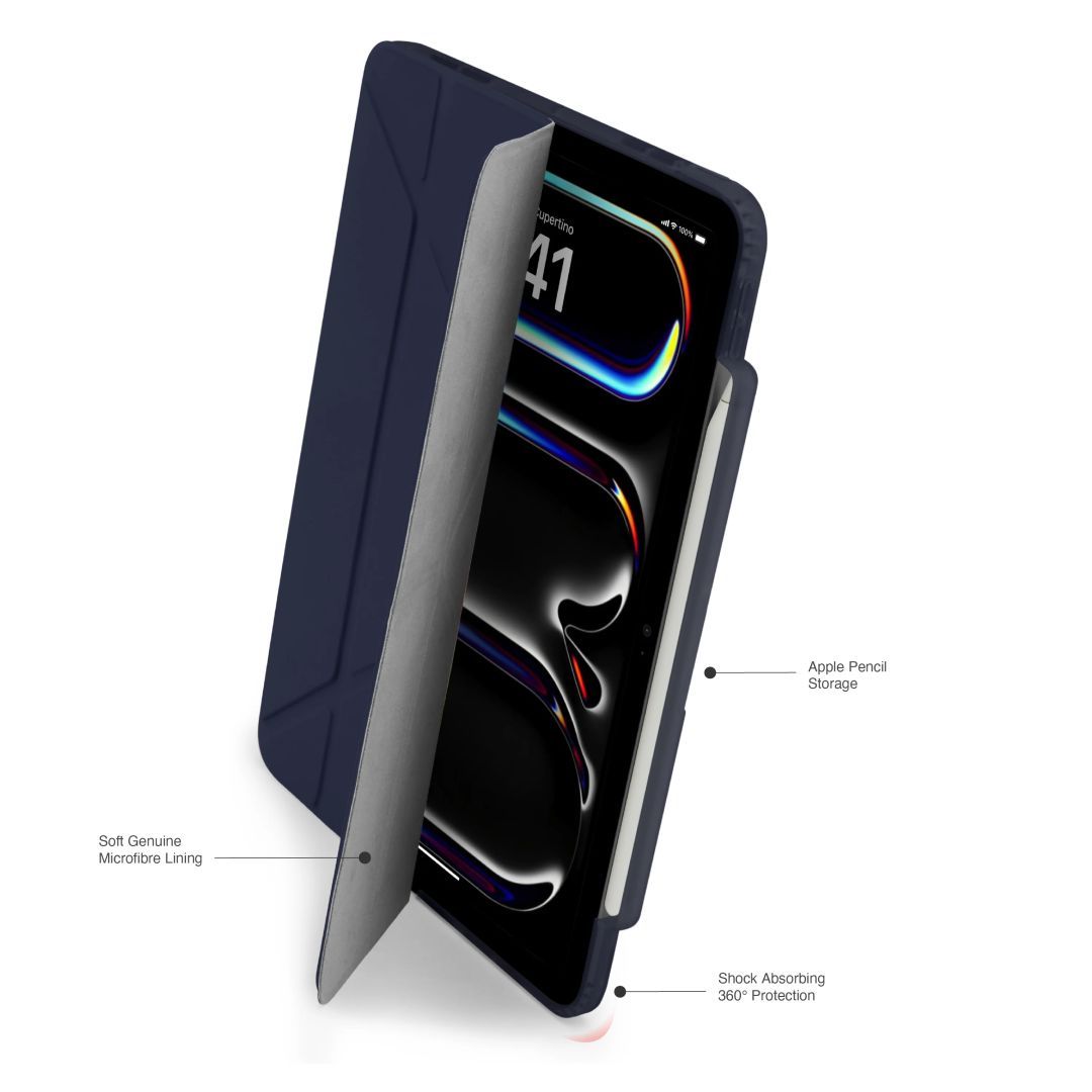 Pipetto Origami No3 Pencil Case iPad Pro 11 (2024) Dark Blue Pipetto Origami No3 Pencil Case iPad Pro 11 (2024) Dark Blue