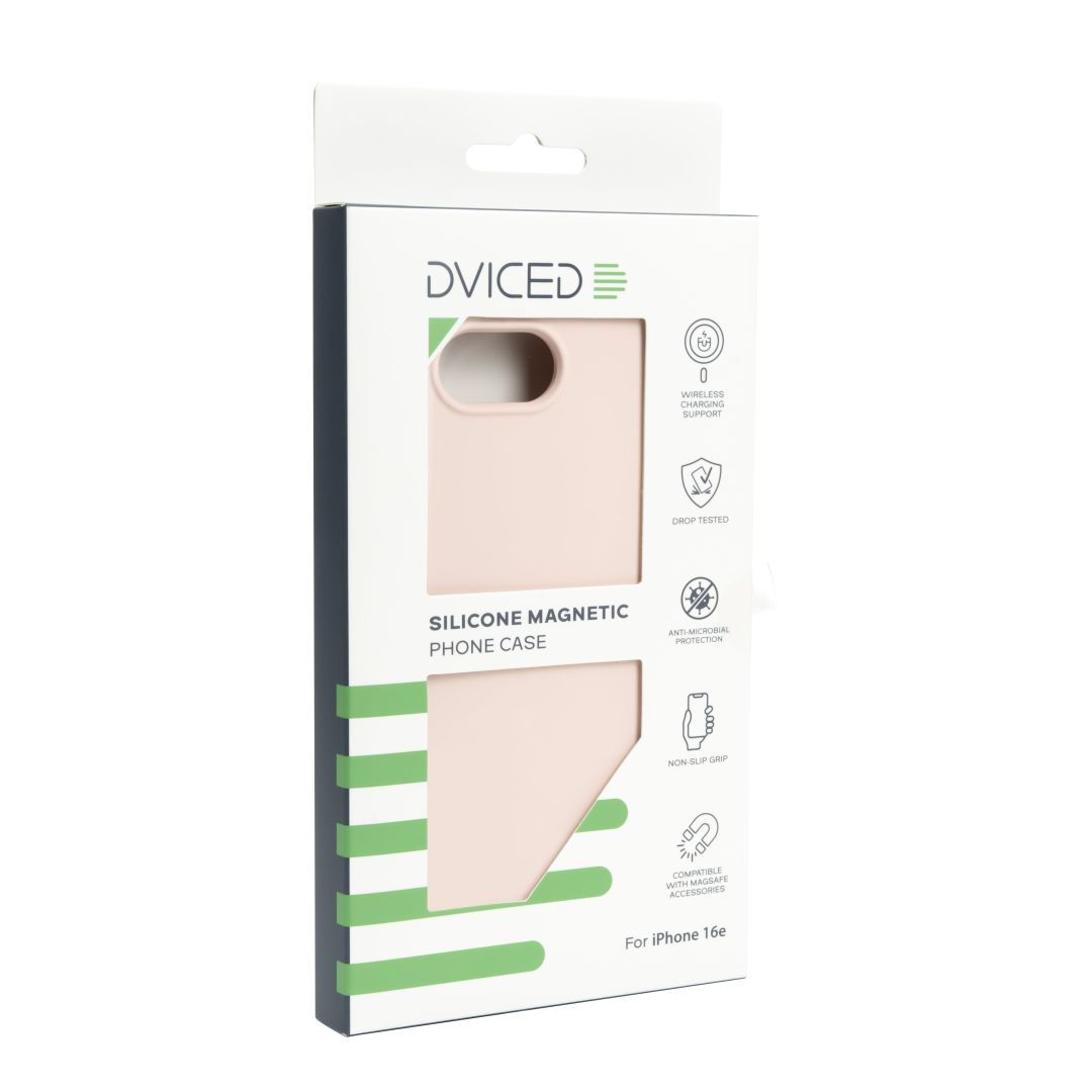 Dviced Silicone Magsafe iPhone 16e case Pink Dviced Silicone Magsafe iPhone 16e case Pink