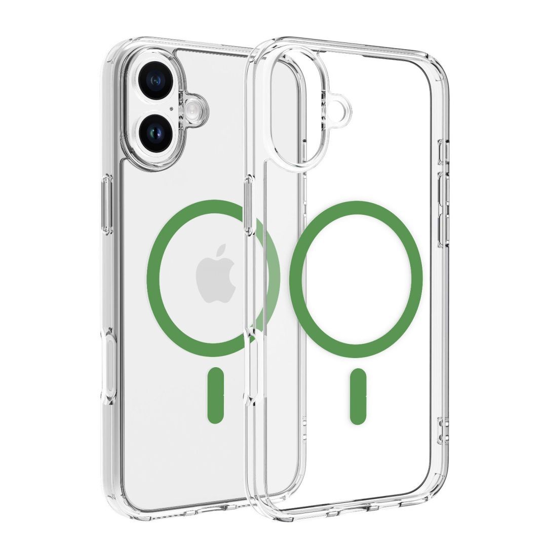 Dviced Magsafe iPhone 16 Plus case Green Clear Dviced Magsafe iPhone 16 Plus case Green Clear