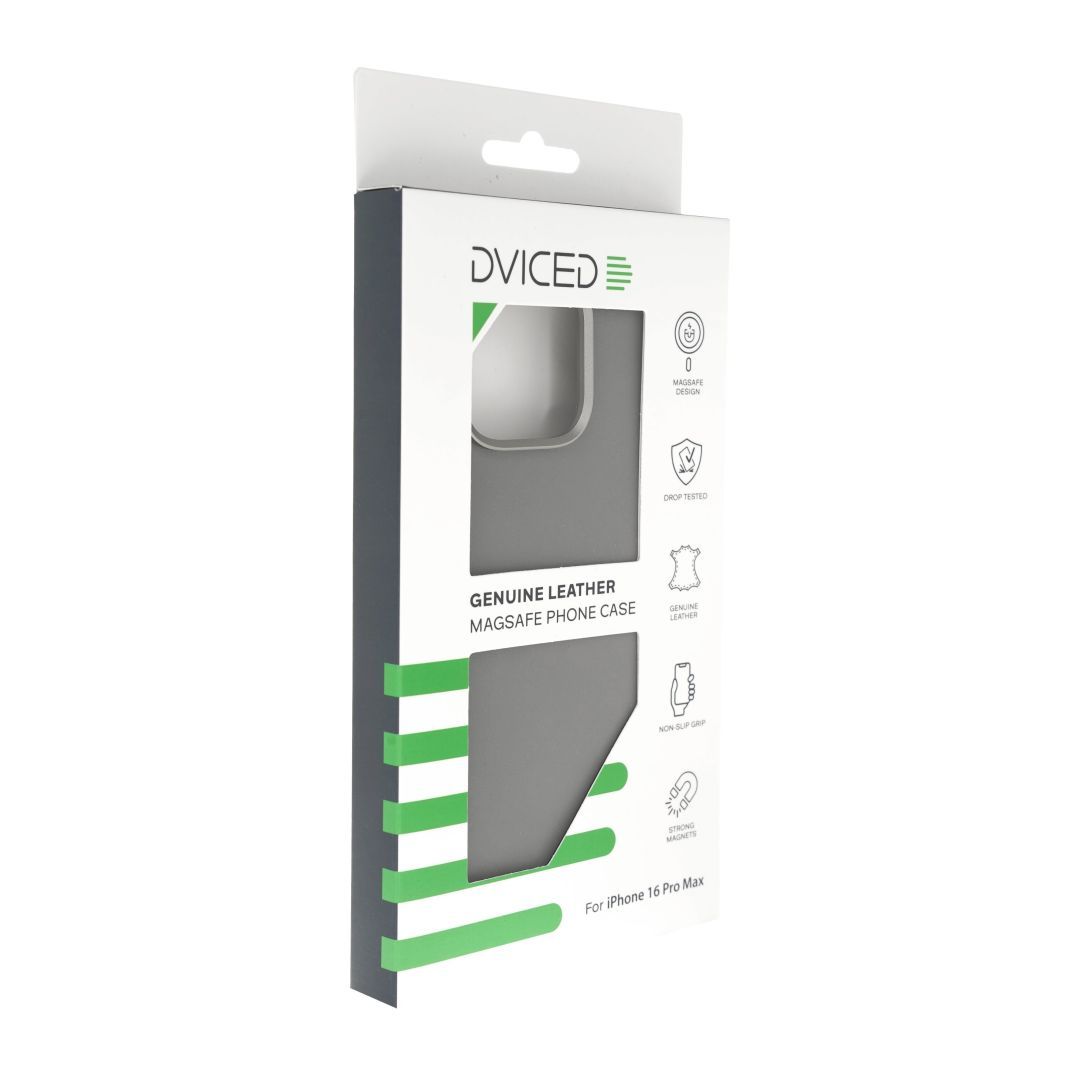Dviced Leather case with magsafe for iPhone 16 Pro Max Grey