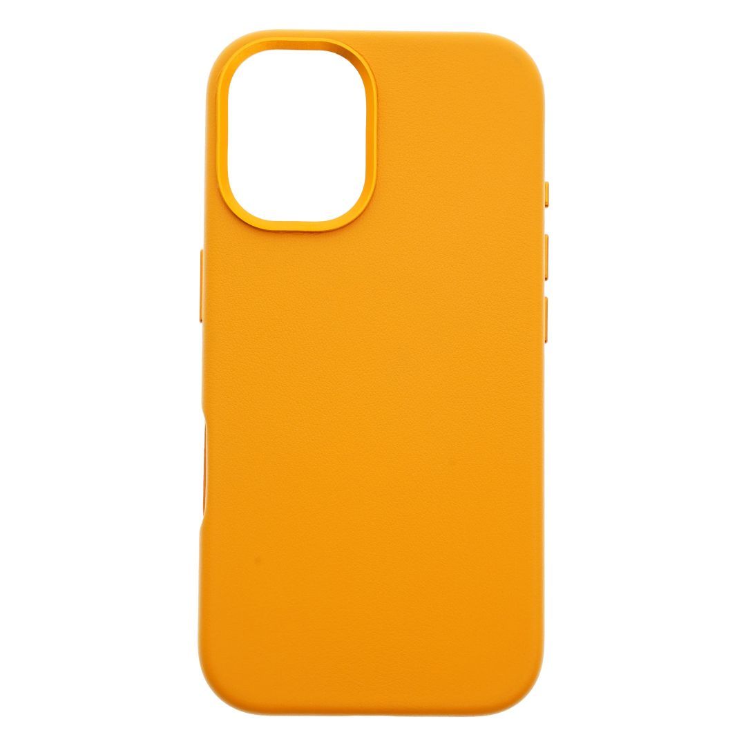 Dviced Leather case with magsafe for iPhone 16 Orange