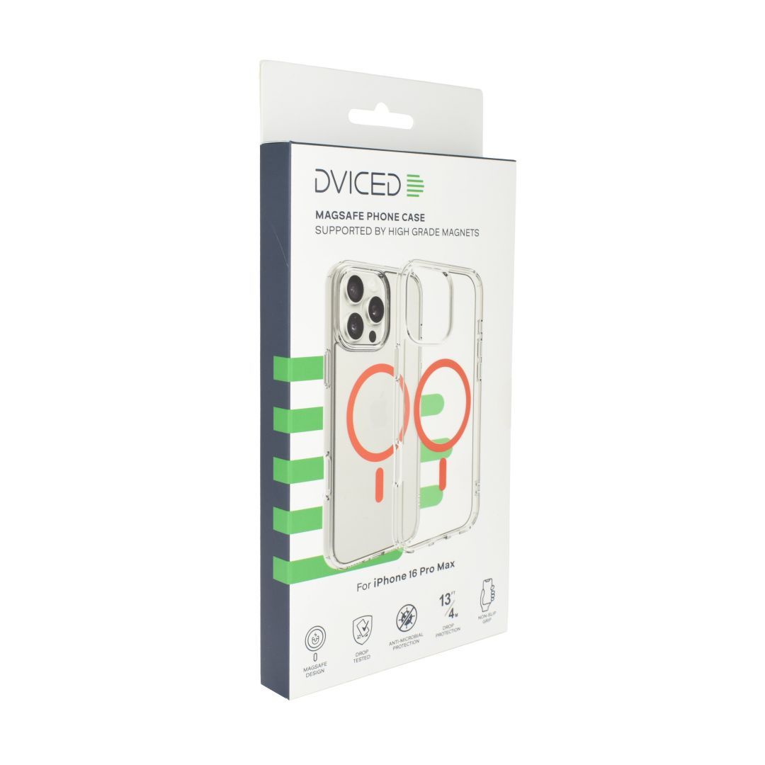 Dviced Magsafe iPhone 16 Pro Max clear case Red Dviced Magsafe iPhone 16 Pro Max clear case Red