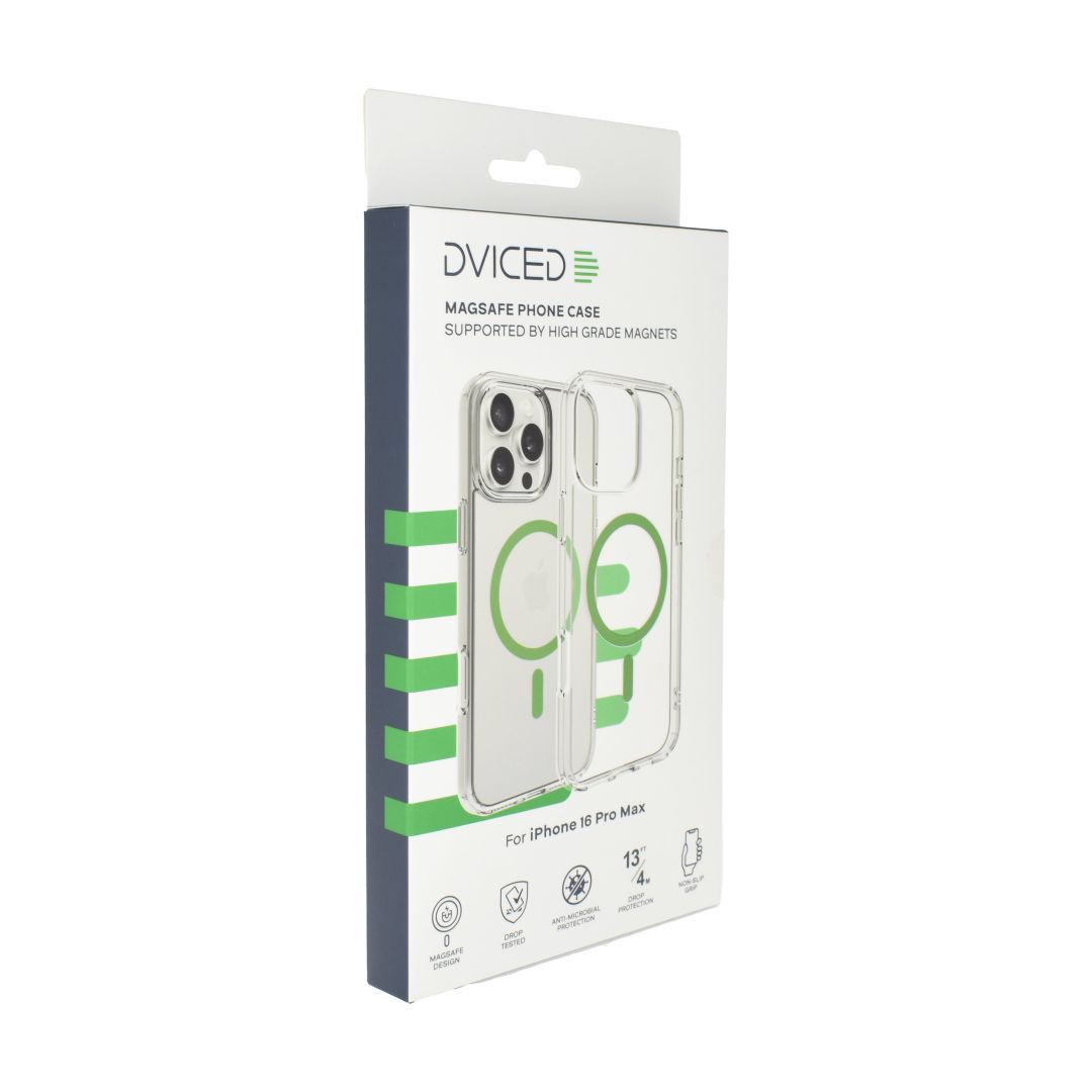 Dviced Magsafe iPhone 16 Pro Max clear case Green Dviced Magsafe iPhone 16 Pro Max clear case Green