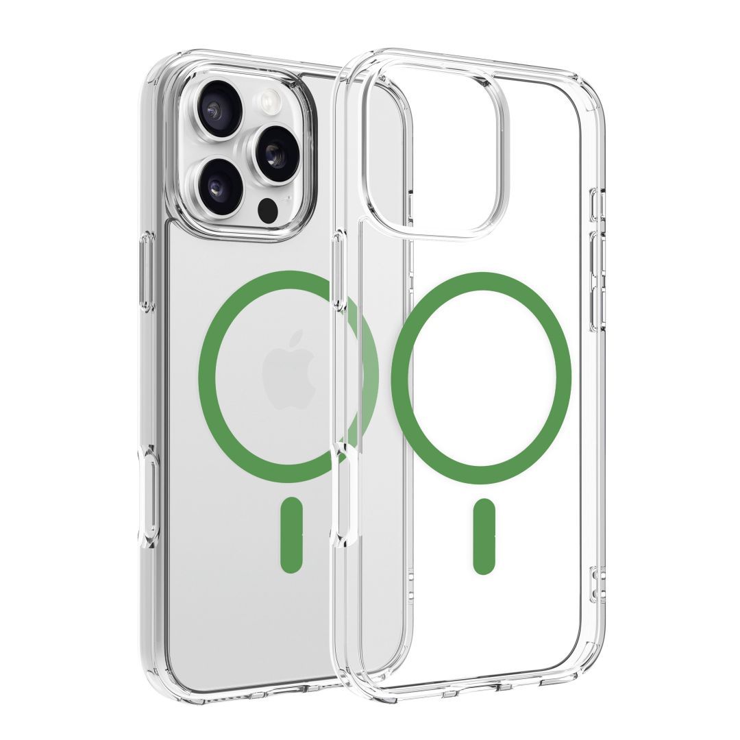 Dviced Magsafe iPhone 16 Pro Max clear case Green Dviced Magsafe iPhone 16 Pro Max clear case Green