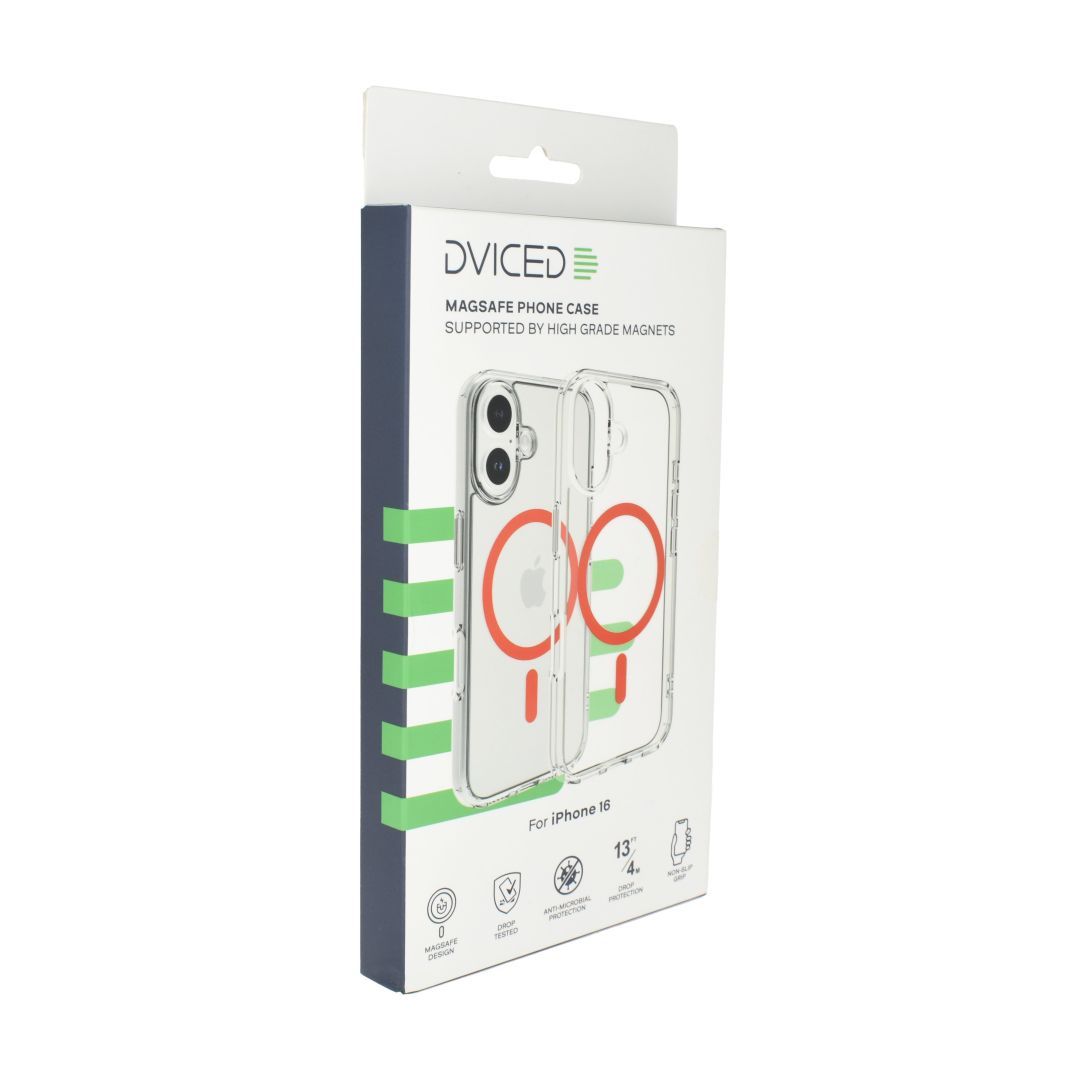 Dviced Magsafe iPhone 16 clear case Red Dviced Magsafe iPhone 16 clear case Red