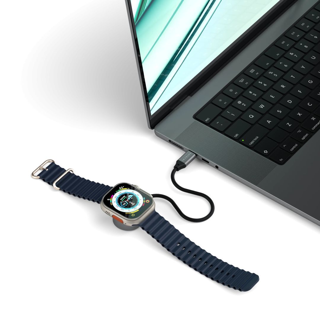 Satechi USB-C Fast Charging Cable For Apple Watch Space Gray Satechi USB-C Fast Charging Cable For Apple Watch Space Gray