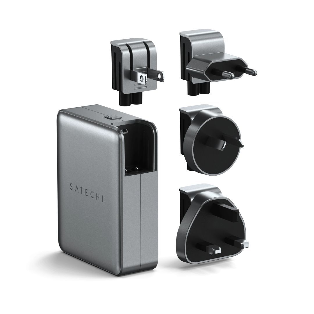 Satechi 145W USB-C 4-Port GaN Travel Charger Space Grey Satechi 145W USB-C 4-Port GaN Travel Charger Space Grey