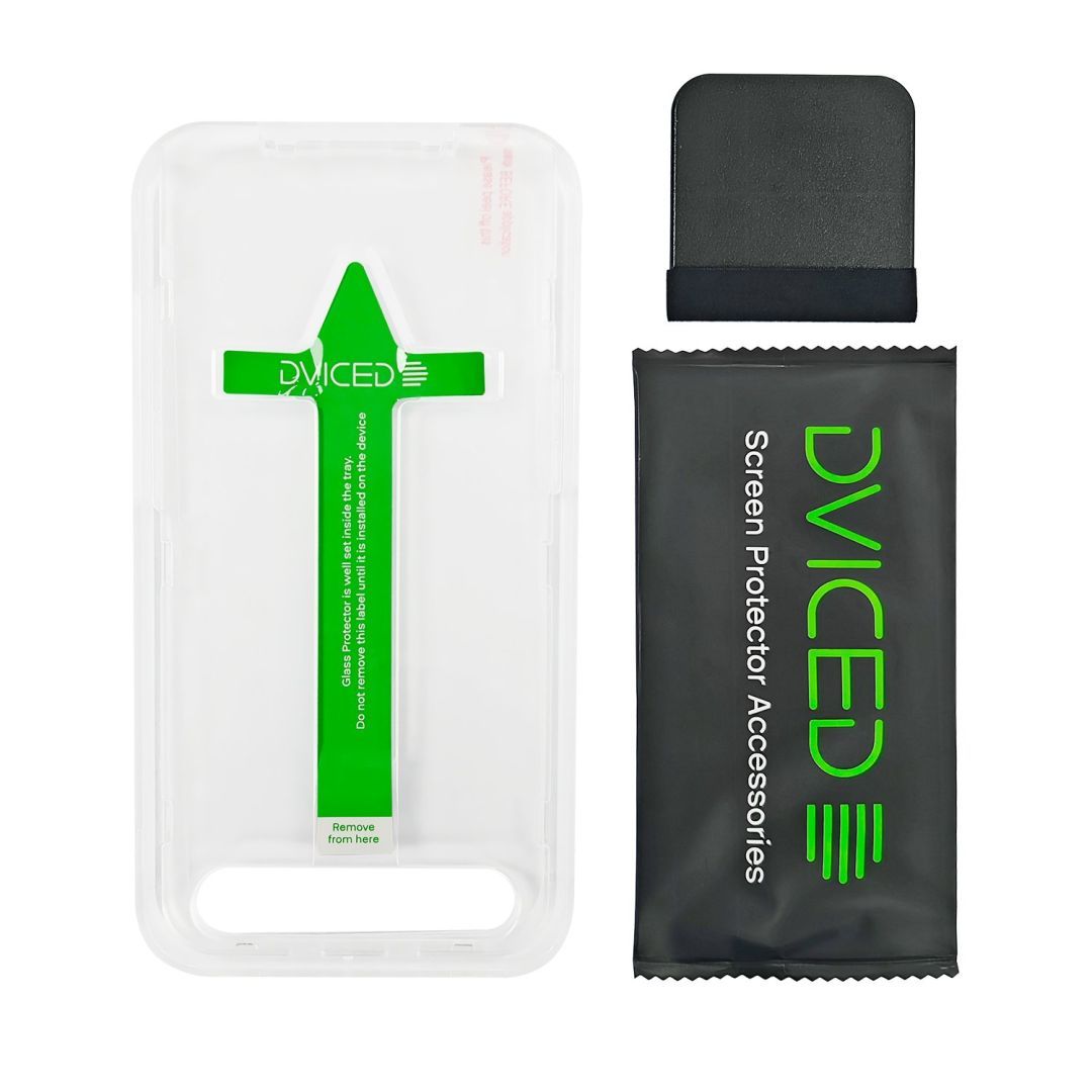 Dviced Tempered glass screen protector for iPhone 16 with applicator Dviced Tempered glass screen protector for iPhone 16 with applicator