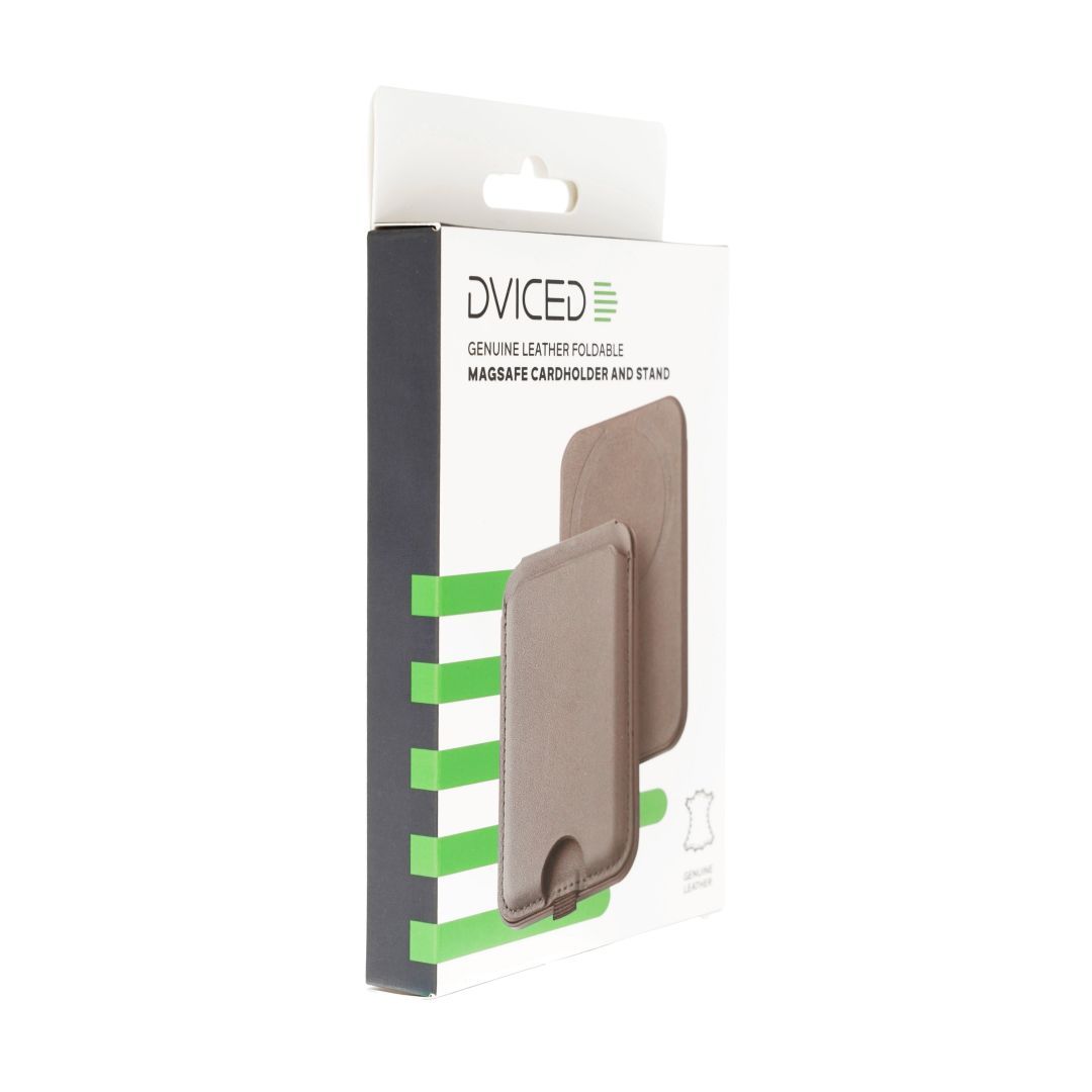 Dviced Leather magsafe foldable cardholder and stand Grey Dviced Leather magsafe foldable cardholder and stand Grey
