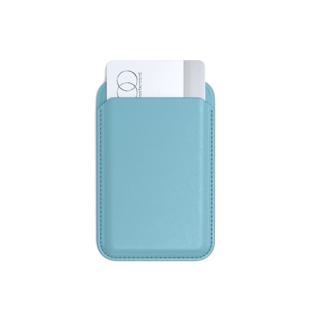 Satechi Vegan-Leather Magnetic Wallet Stand Light Blue Satechi Vegan-Leather Magnetic Wallet Stand Light Blue