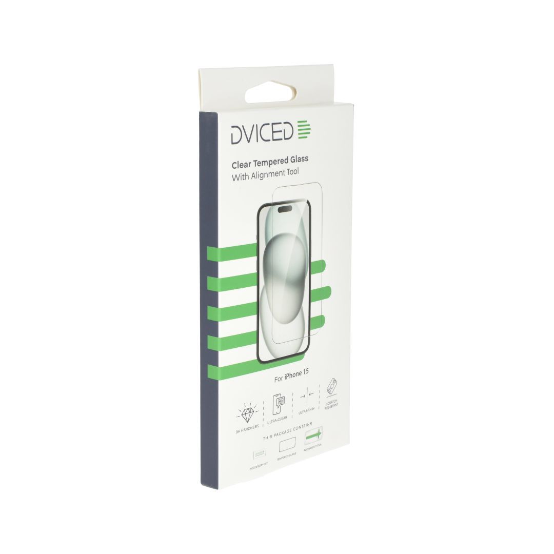 Dviced iPhone 15 Screen Protector with Applicator Clear Dviced iPhone 15 Screen Protector with Applicator Clear
